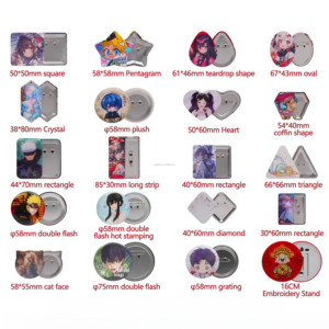 Großhandel Fabrikpreis Buttonmaschine für 50*50mm 2*2 3*3 Zoll PPX Halbautomatische Pneumatische Kühlschrankmagnet-Herstellungsmaschine - Product Image 2