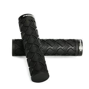 Poignées de vélo de montagne RIDERACE <span class=keywords><strong>ergonomiques</strong></span> pour guidon de vélo de montagne, revêtement en caoutchouc souple, antichoc, antidérapant, verrouillage sur guidon de vélo - Product Image 2