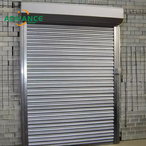 Porte de garage en acier galvanisé manuelle bon marché 8x7, porte à enroulement en métal pour entrepôt - Product Image 1