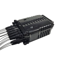 Caja de distribución impermeable de 16 puertos para exteriores Terminal de fibra óptica FTTx Caja de fibra dividida de cable óptico