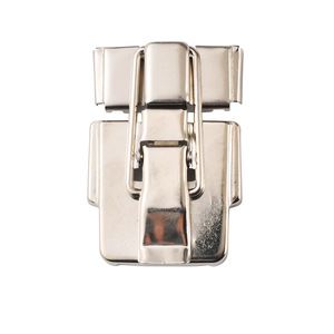Metal Latch Nickel Plated Silver Color <b>For</b> Toolbox Handbag Luggage Hardware Accessory - Product Image 5