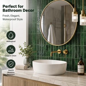 New Arrival Modern Self <strong>Adhesive</strong> 3D Gel Square <strong>Stone</strong> Texture Backsplash Wall Tile Vinyl Stickers for Kitchen Tiles - Product Image 2