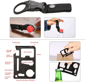 <span class=keywords><strong>Kit</strong></span> de Survie d'Urgence Populaire 14 Pièces : Équipement Tactique SOS pour l'Aventure, le Camping et les Voyages en Plein Air - Product Image 5