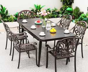 Ensembles de <span class=keywords><strong>table</strong></span> d'extérieur en aluminium Ensemble de salle à manger avec <span class=keywords><strong>chaise</strong></span> en corde pour terrasse <span class=keywords><strong>balcon</strong></span> hôtel - Product Image 5