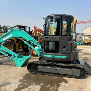 รถขุดขนาดเล็ก Kobelco SK55SR มือสอง 5.5 ตัน นำเข้าจากญี่ปุ่น พร้อมระบบควบคุม PLC เครื่องยนต์ Yanmar สำหรับตรวจสอบรายงานและวิดีโอ - Product Image 2