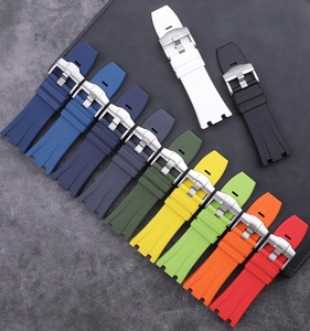 Correas de <span class=keywords><strong>reloj</strong></span> para <span class=keywords><strong>hombre</strong></span> de 30mm correa de <span class=keywords><strong>reloj</strong></span> de goma FKM para pulsera <span class=keywords><strong>Audemars</strong></span> <span class=keywords><strong>Piguet</strong></span> Royal Oak - Product Image 2