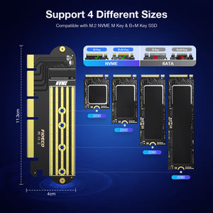 M.<span class=keywords><strong>2</strong></span> NVMe SSD a PCIE 4.0x4 scheda adattatore supporto PCI Express 4.0x4 64Gbps 2230 2242 2260 2280 scheda di espansione - Product Image 5