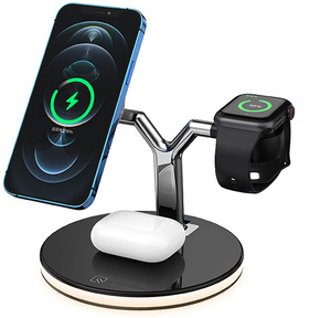 kablosuz şarj cihazı halkalı telefon kılıfı tutucu cep telefonu kablosuz hızlı şarj manyetik istasyonu iPhone iWatch <span class=keywords><strong>A</strong></span> - Product Image 1