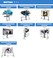 Imprimante Murale 3D LED à Roues, Haute Vitesse, Flex, à Jet d'Encre, Prix Économique, Grande Usine Chinoise, pour Laser