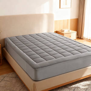Sur-matelas matelassé de 5cm d'épaisseur avec remplissage en microfibre de polyester, couverture de matelas matelassée rembourrée Queen Size <span class=keywords><strong>Sleepin</strong></span> - Product Image 1