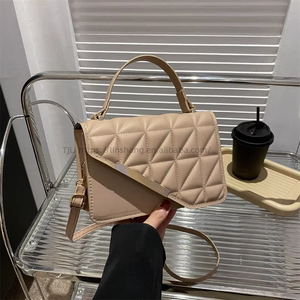 Wholesale Women's Embroidery Small Bag Single Shoulder Crossbody Popular Texture Handheld Small <b>Square</b> Design Polyester - Product Image 2