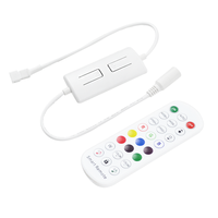 Pengontrol Lampu LED Pixel Ws2811 yang Dapat Diatur Alamatnya, Remote IR 24 Tombol, Tuya Wifi Mini Smart Life APP, DC5-24V