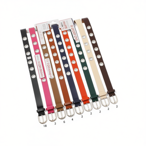 Ceinture en cuir PU à boucle semi-circulaire de 3 cm pour femme, ceinture de mode - Product Image 1