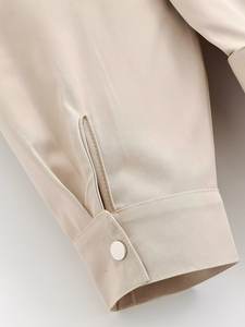 Robe Courte à Col Ceinturé et Manches Longues Imprimée Personnalisée Printemps 2026 - Robe Droite en Mélange de Coton, OEM/ODM par Usine de Vêtements Chinoise - Product Image 6