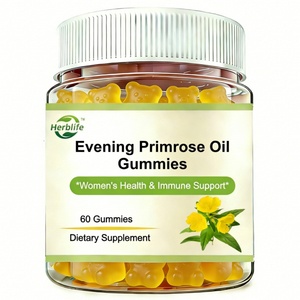 Capsules d'huile d'onagre pour l'équilibre hormonal, complément alimentaire végétalien, soutien OEM usine, gommes d'huile d'onagre - Product Image 1