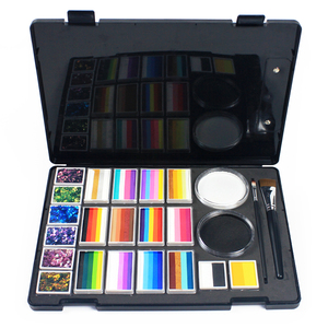 <span class=keywords><strong>Peinture</strong></span> temporaire pour le visage et le corps à <span class=keywords><strong>base</strong></span> d'eau, naturelle et végétale, pour adultes et adolescents - Utilisation en festival, palette de couleurs personnalisables - Product Image 2