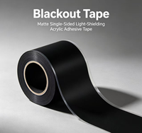 Ruban adhésif noir mat découpé à la forme, résistant à la chaleur, pour batterie de téléphone portable, avec adhésif acrylique en polyester