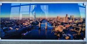 รูปภาพที่กำหนดเอง HD มันวาวผนังศิลปะทะเลทิวทัศน์3D พิมพ์ UV <span class=keywords><strong>ภาพ</strong></span>ดิจิตอลแก้วคริลิคพิมพ์ - Product Image 5