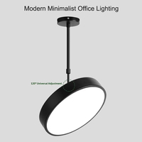 Suspension LED Commerciale Rotative à 360°, Hauteur Réglable, en Fer, pour Plafond, Style Moderne, Restaurant, Bureau, 3000K-6000K, Garantie 2 Ans