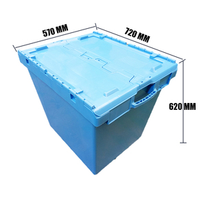 Conteneurs pliables personnalisés 600x400x365mm, boîte fourre-tout en plastique, - Product Image 6