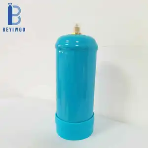 EN ISO标准蓝绿色灰色0.5L小型一次性钢氮气氦气Co2气瓶