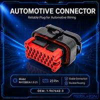 Service OEM Connecteurs Électriques Étanches Rapides pour Câbles Automobiles, Mâle-Femelle 23 Broches, en PA66 et Cuivre, à Verrouillage par Clip