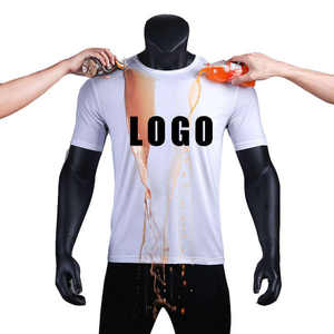Camiseta de Poliéster al por Mayor de Alta Calidad, Resistente a las Manchas, Impermeable, Transpirable, Creativa, Hidrófuga, Anti-Sudor y Anti-Suciedad - Product Image 4