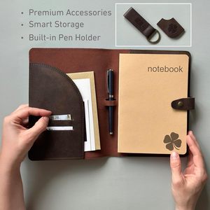 A5 doanh nghiệp tùy biến Logo PU da bìa cứng máy tính xách tay Pocket Nhật Ký bơm lại giấy Tạp Chí kinh doanh Nhà cung cấp - Product Image 3