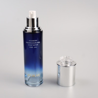 Ensemble de flacons en verre de luxe 40 ml 100 ml 120 ml 150 ml transparent pour soins de la peau, sérum, lotion, crème pour le visage