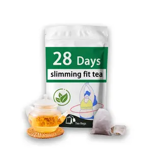 Self branded natural herbal slimming tea bag powerful slimming tea 28 day slimming tea
