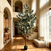 Nouvelle conception de décoration de mariage, arbres artificiels, faux bonsaïs d'olivier en pot, décoration de baby shower, arrangements floraux d'intérieur et d'extérieur