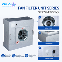 Filter HEPA FFU Volume Tinggi Grosir dengan Pilihan Spigot Saluran Atas untuk Sistem Udara Balik Terhubung Saluran di Ruang Pabrik dan Aula Pusat Data