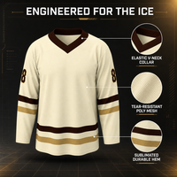 Jersey Hoki Kustom Logo Grosir Berkualitas Tinggi, Seragam Hoki Roller Pria, Jersey Hoki Sublimasi Pewarna untuk Pemain Hoki