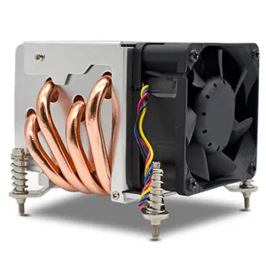 Тепловой радиатор Hangdahui, Алюминиевый, Компьютерный Вентилятор, радиатор Intel LGA, 775 1155, охлаждающий вентилятор процессора, радиатор радиатора