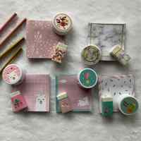 Kreatives Schüler-Notizbuch Schreibwaren-Geschenkset mit Radiergummi, Anspitzer und Bleistift Fünf-Teile-Set