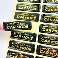 Offre Spéciale personnalisé entreprise Logo résine autocollant étanche impression cristal clair dôme 3D époxy autocollants avec adhésif fort