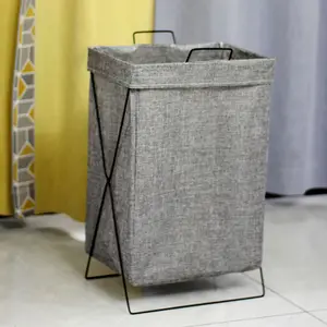 Cesta de roupa suja dobrável, novo design moderno, cesta à prova d'água