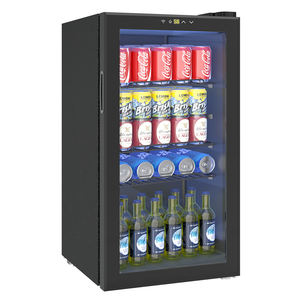 Mini-réfrigérateur de bar avec porte vitrée, refroidisseur de boissons à faible bruit et température constante pour le stockage du vin et des boissons - Product Image 1