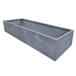Grands Jardinières Rectangulaires d'Extérieur en Ciment Fibre de Verre, Grandes Bacs à Plantes pour Hôtels, Villas, Décoration - Product Image 6
