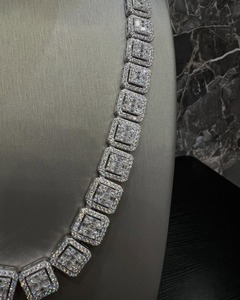 Direct Factory Supply Moissanite Diamond <b>Cuban</b> <b>Chain</b> Necklace for Casual Wear Use Available at Factory Price - Product Image 2