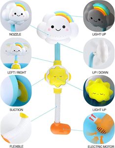 Tête <span class=keywords><strong>d</strong></span>'arrosage pour bébé enfant, jouet de douche, nuage, arc-en-ciel, avec tête <span class=keywords><strong>d</strong></span>'arrosage - Product Image 2