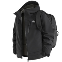 Veste bomber softshell d'extérieur, tissu technique triple protection, fermeture éclair sur le devant, automne, unisexe, capuche, doublure polaire personnalisable