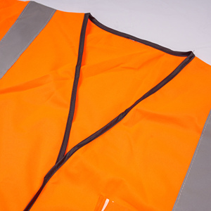 Chaleco de Seguridad ANSI Clase 2 de Manga Larga, 100% Poliéster Tejido, Impermeable, Alta Visibilidad, Cinta Reflectante, Cierre de Gancho y Bucle, Logotipo de Ferrocarril - Product Image 3