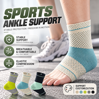 Attelle de cheville tricotée en nylon élastique pour la course, le basketball, le cyclisme, le fitness et la protection sportive