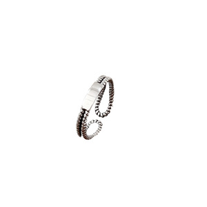 Yinruitai S925 <b>Sterling</b> <b>Silver</b> <b>Ring</b> Women Fashion Open Index Finger Letter Design Everyday Wear - Product Image 5