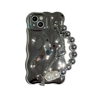 <span class=keywords><strong>Funda</strong></span> blanda transparente con cadena para teléfono colgante plateada bonita para <span class=keywords><strong>iPhone</strong></span> 14 Pro Max <span class=keywords><strong>13</strong></span> 12 11 XR XS X 7 8 Plus SE MiNi, <span class=keywords><strong>funda</strong></span> de lujo - Product Image 2