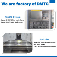 Centre d'usinage vertical CNC VMC855 de haute précision, moyenne capacité, avec contrôleur FANUC, guidage linéaire 3 axes, 24 outils ATC, broche BT40
