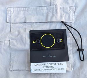 Pantalones Cortos Cargo Unisex de Pierna Recta con Doble Bolsillo Estilo Hip Hop, <span class=keywords><strong>Bermuda</strong></span> Casual de Trabajo de Viscosa con Cintura Elástica - Product Image 1