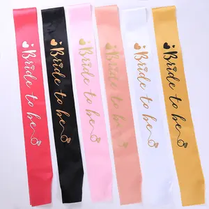 Bachelorette trang trí bên Sash cô dâu để được Sash cô dâu satin Sash cho cô dâu tắm bachelorette ủng hộ bên