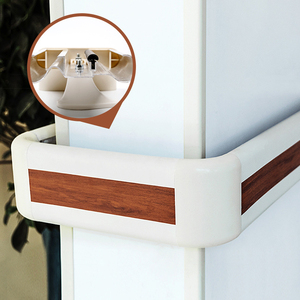 Nuovo Design <span class=keywords><strong>PVC</strong></span> in alluminio ospedale parete corridoio corrimano per anziani e disabili accessori per tubi di protezione del paziente - Product Image 1